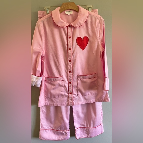 LAKE Pajamas Margot Pants Set in Primrose Pink Size XS - Picture 2 of 9
